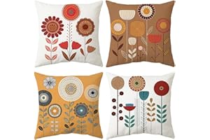 ARNTY Fundas de Cojines 45X45, Juego de 4 Funda Cojin Modernas, Cushion Covers, Cojines Decorativos Ideal para Tapicería de Sofá, Dormitorio y Oficina