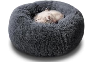 MDDK DY Panier Chat Coussin Chien, Coussin Chat Antidérapante, Panier Chien Lavable, Lit pour Chien (40 * 18CM Gris Foncé)
