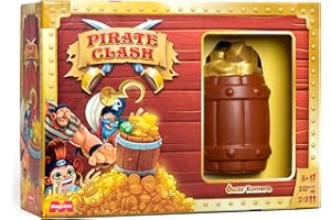 MAGICBOX Pirate Clash - Juego de Cartas. Juego Familiar de observación y rapidez, con temática Pirata. para 2-6 Jugadores, Edad 8+