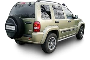 AUTO-BRA B3-00656 Black Spare Wheel Cover with Hole for Jeep Cherokee (KJ) - Liberty (KJ) 2001-2008