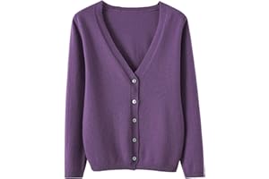 Uwdiohq Mujer Primavera Y Otoño Ocio Suelto Sólido Manga Larga Cuello En V Boton Punto Cardigan Abrigo Octogonal Chaleco Largo Jersey Animal Print Abierto