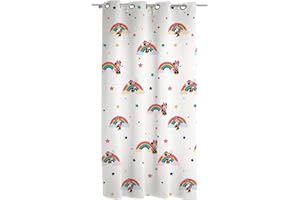 hermet Minnie Mouse - Cortina de Gasa con Anillas, Cortina para habitación Infantil, 140 x 290 cm, Producto Oficial, Producto Oficial (Panel Individual)