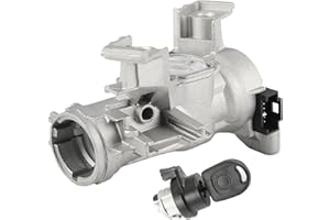 AURONP GEARZAAR Ignition Starter Switch Lock Cylinder Compatible with AUDI A1 A3, For SEAT ALHAMBRA ALTE LEON, for VW BEETLE GOLF JETTA PASSAT 1K0905851B 1K0905865 5Q0905865A Ignition Switch Lock with Key