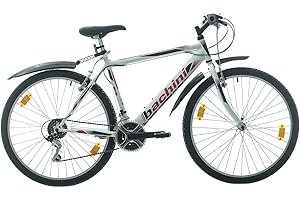 MULTIBRAND DISTRIBUTION Multibrand PROBIKE Bicicleta de montaña de 26 pulgadas, marco de aluminio Shimano de 18 velocidades, bicicleta para hombre y niño, guardabarros, adecuado a partir de 165 – 183 cm