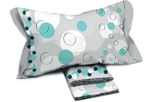 il dolce stile della tua casa set completo lenzuola cameretta per letto singolo 1 piazza puro cotone stampate fantasia (gavina azzurro)