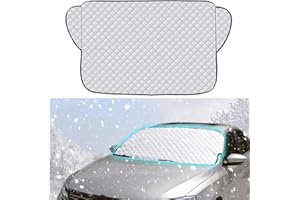 FGTOPBY Couverture Pare Brise Voiture,Protege Pare Brise Givre,Anti Gel Universelle de Pare Protection pour Voiture,Anti Glace UV Soleil Protection Repliable Universelle pour Voiture SUV