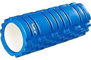 MOVIT Rouleau de fascia "FASCIA", rouleau de massage sans substances nocives, Foam-Roller pour l'entraînement des fascias par auto-massage des points trigger, 33 x 14 cm