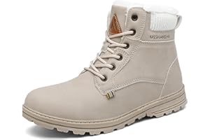 Mishansha Damen Herren Winterschuhe Warm Gefüttert Winterstiefel Wasserdicht Trekking Wanderschuhe Gr.36-48