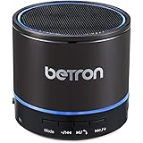 Betron KBS08 Wireless Portable Speaker Compatible with Smartphones Tablets Mp3 Players, Titanium