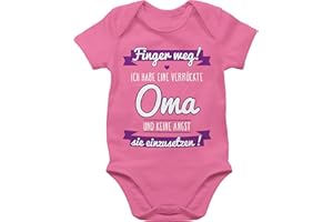 Shirtracer - Baby Body Junge Mädchen - Sprüche - Finger weg ich habe eine verrückte Oma I