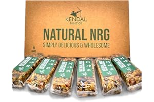 KENDAL MINT CO. Natural Superfood Energy Bar | Honey, Oats, Dried Fruits, Choc Chunks & Superseeds | 6g Protein | Made Fresh (6 x 70g, Superfood: Honey, Oats, Dried Fruits & Superseeds)