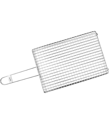 Griglia Per Pesce Ibili In Acciaio Nichelato - 45 Cm, Lavabile In Lavastoviglie, 2 Anni Garanzia