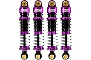 INJORA 40mm Big Bore Öl-Stoßdämpfer für 1/24 SCX24 FCX24M Upgrade (Lila)