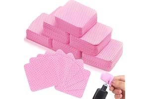 ‎QINGMENG qingmeng Zelletten für Gelnägel, 600 Stück Zelettenrolle für Nägel, Nagellackentferner Pads Zelletten Fusselfrei, Lint Free Nail Wipes Wattepads für Cleaner Gelnägel Reinigungspads (Rosa)