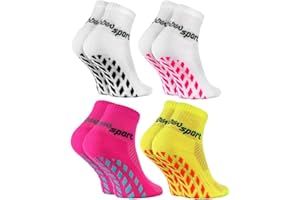 Rainbow Socks - Niñas Niños Calcetines Antideslizantes de Deporte