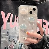 Flexible Silicone Case with EPOXY CLOUD Toy Design Compatible with Go Accessory Iphone 13-14 and 15