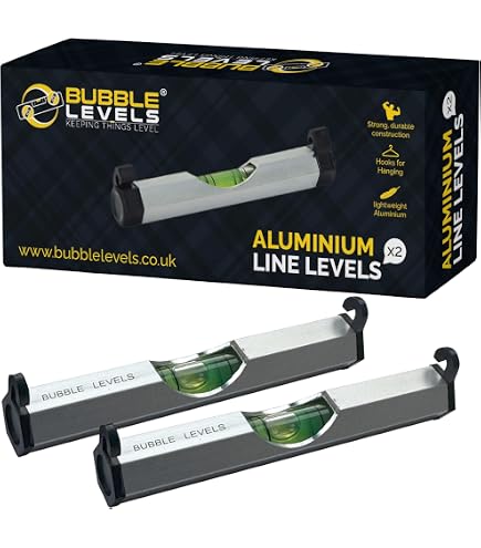 Bubble Levels LIVELLI A BOLLE | Confezione da 2 | Livelle magnetiche pieghevoli regolabili | Livella a bolla per livellamento a colonna, tubo, colonna e angolo magnetica | 188 mmx134 mm