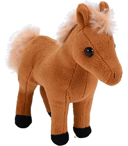 Peluche Cavallo Anno Del Cavallo 2026 – Mascotte Morbida Da 7,9 Pollici In Rosso, Giocattolo Di Peluche Con Dettagli Ricamati – Decorazione Festiva Per Capodanno Cinese, Regalo Per Bambini E Collezionisti