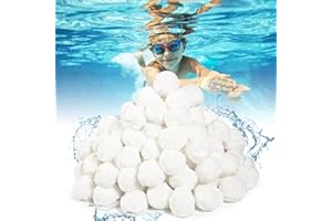 pyntop Pool Filter Balls 700g, Pool Filter Ball for Sand Filter Pump, Sand Filter Media for Swimming Pool and Bathtubs, Eco-Friendly Filter Media Suitable for All Sand Filter Pump (700g)