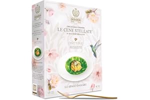 D FRATELLI DESIDERI SEBASTIANO LEONE ACHILLE & CO. Box Le Cene Stellate - Lo Spago Damare - Cofanetto Cena Michelin per 4 persone - Cucina a casa tua in pochi minuti il piatto iconico degli Chef Chicco e Bobo Cerea, 7 Stelle Michelin