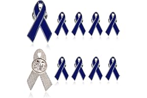 WANDIC Metal Badge Pin Set Medvetenhet Banddekoration för offentliga evenemang, fester