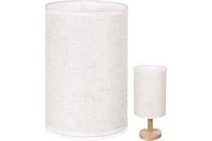 NOLITOY 2 Uds Pantallas De Lámparas De Pie Pantallas De Lámparas De Lino Redondas Lámparas De Araña De Repuesto Pantallas De Lámparas De Escritorio Simples Para Mesa Pared Piso