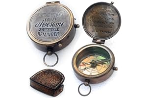 ALADEAN Appreciation Gifts for Men Women - You're Awesome Engraved Compass | Hardworking, Inspirational, Thank You Gifts for Employee Coworker Boss
