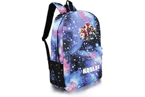 yumcute Ro-blx Kinder Rucksack, Druck rucksack Jugendlichen, Rucksack Jungen 10 Jahre, kinder Schulrucksack Jungen, Große Kapazität Reiserucksäcke, Cartoon Anime Schultaschen für Kinder