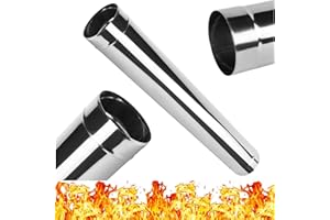 BG INVEST Edelstahl Rauchrohr - Lange 1000mm 1m - Ofenrohr Schornstein Kaminrohr Rohr - Ø 150 mm x 1 m