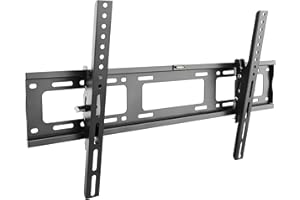 RICOO Support TV Mural Plat R07 Inclinable Universel 37-80 Pouces (94-203 cm) Fix ation Murale Écran incurvé OLED LED LCD