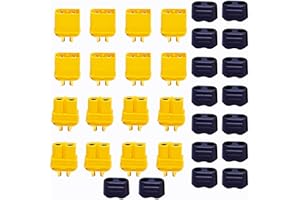 HUAZIZ 8 Pares XT60H Conectores Macho Hembra Enchufes con Sheath Housing RC Accesorios (8 Piezas Conector Macho XT60H + 8 Piezas Conector Hembra XT60H),XT60 Macho Hembra Bullet Conector