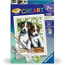 Ravensburger CreArt Kids Faon – Peinture Par Numéros 13x18 Cm – Bijoux Inclus – Cadre – Kit Complet – Dès 7 Ans – Créatif