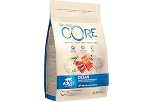 WELLNESS CORE Dry Grain-Free Cat Food Ocean Salmone con tonno, 300 g
