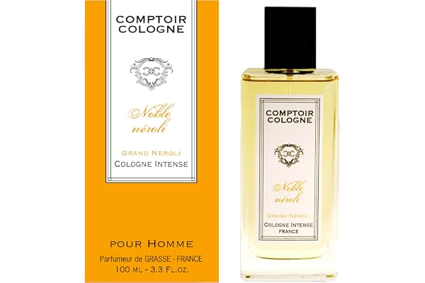COMPTOIR COLOGNE - Noble Néroli 100 ml – Eau de Cologne Homme - Néroli, Fleur d’Oranger, Notes Hespéridées – Fraîcheur Lumineuse & Raffinée - Made in France