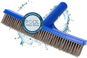 Duraol Algenbürste 26cm I Pool Bürste mit Metallborsten I Pool Reinigungsbürste gegen Algen I Ideal als Bürste für Teleskopstange I Robuster Pool Schrubber I Hochwertiges Pool Zubehör