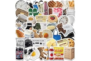 LOMIMOS 100 Pcs Stickers Aesthetic, Scrapbook Stickers Colorés avec Design Simple, Deco de Portable, IPad, Skateboard