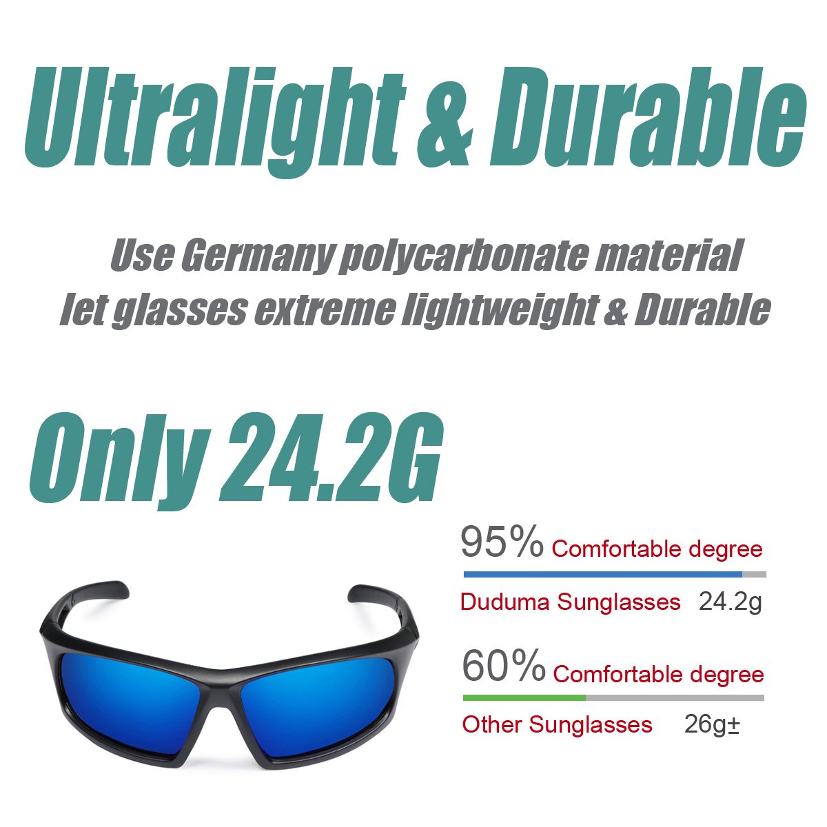 Duduma-Gafas-de-Sol-Deportivas-Polarizadas-Para-Hombre-Perfectas-Para-Esquiar-Golf-Correr-Ciclismo-TR821-Sper-Liviana-Para-Hombre-y-Para-Mujer