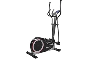 SportPlus | Modelo 2022 | Bicicleta Elíptica con 24 Niveles, 24 Programas de Entrenamiento, Volante de Inercia de 17 kg, Sensores de Pulso, Seguridad Probada hasta 150 kg