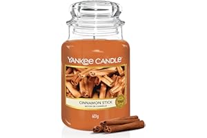 Yankee Candle bougie parfumée Bâton de cannelle - Format jarre - Bougie longue durée jusqu’à 150 heures de combustion - Cadeau parfait pour femme