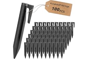 Forhandy 100 picchetti per robot tosaerba, cavi di limitazione, ancoraggio a terra, ganci per chiodi per tosaerba, robusti picchetti per tosaerba, accessori per tosaerba