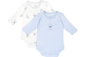 Chicco, Body para Recién Nacido de Manga Larga Fabricado en Algodón Suave, con Abertura en el Hombro y Botones, Ropa Bebé Niño y Niña 0-24 Meses, Ideas de Regalo para el Nacimiento, Designed in Italy