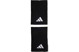 ‎ADIDAS Adidas Unisex Tennis Wristband Large, Black/Black/White, M