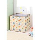 İronika Animals Kapaksız Kutu Dolap İ&ccedil;i Organizer Oyuncak Eşya &Ccedil;amaşır Saklama Kutusu 30x30x30 cm