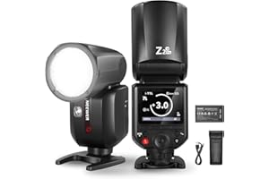 NEEWER Z2PRO-N Flash Speedlite TTL Tête Ronde 2,4G Compatible avec Nikon, Sans Fil Compatible avec Godox, HSS 76Ws 1/8000s, UI Améliorée, Commutateur TTL/M TCM