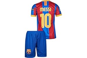 Gokaynex Ronaldinho Barcelona #10, Nostalgie Kinder Trikot Mit Kurz, Limitierte Auflage, beschränkte Auflage (4-13 Jahre)