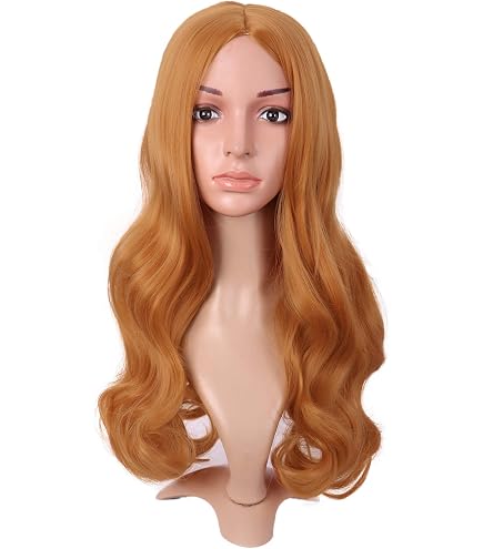 RiRaku Tauriel Cosplay Perücke - Lange Braune Locken Für Halloween & Karneval