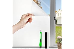 Antrect Window Film Privacy Frosted Window Film Privacy Film For Glass Windows Tint Reflective Window Film Static Cling Without Glue Opaque Film Sun Blocker