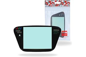 SUPER SMASH MEDIA SuperSmashMedia® - Game Gear Glass Screen Lens Replacement With Adhesive for Sega GameGear Console LCD Panel