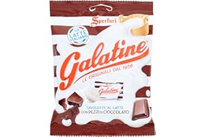 Galatine - Caramelle al Latte e Cioccolato, Busta di Tavolette al Latte - Sacchetto da 115g