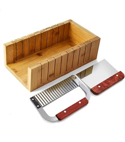 Utensili Per Taglio Sapone PH PandaHall - Raschietto Ondulato E Dritto - Stampo In Legno - Acciaio Inox - Foto 10